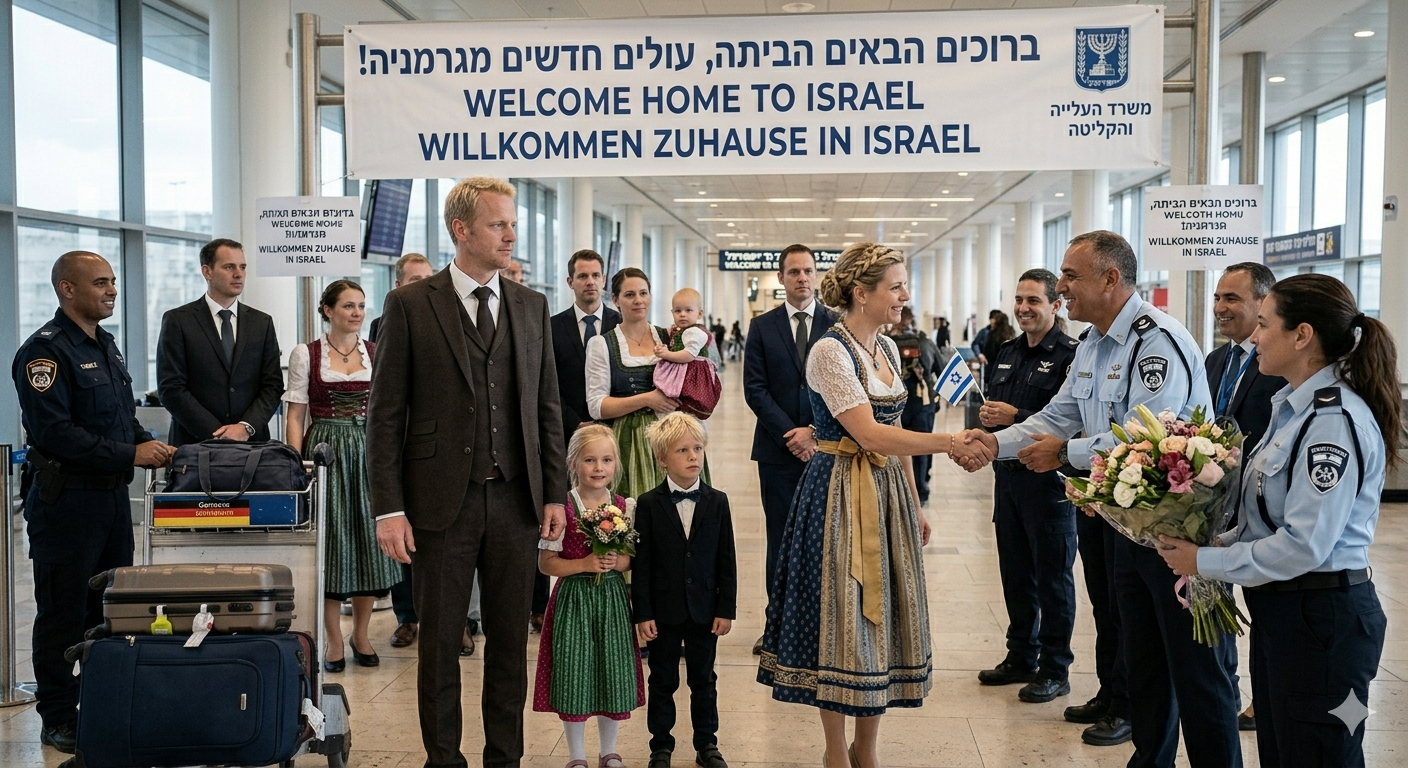 Plus de 350 allemands descendants de criminels nazis arrivent en Israël en invoquant être issus de l’une des douze tribus d’Israël